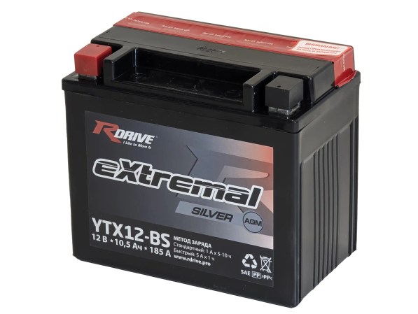 RDrive eXtremal Silver YTX12-BS 10,5Ah